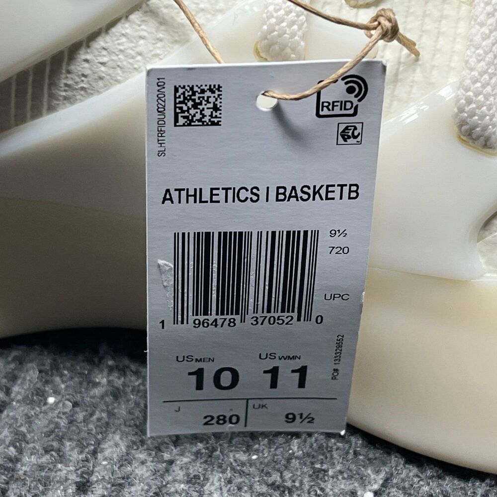 adidas White Cream High-Top Athletic Shoes. Worn once. No Box. - Picture 9 of 9